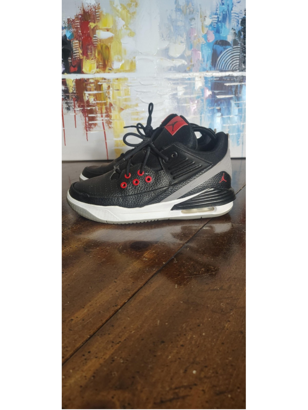 Jordan Shoes Youth Size 7Y Black Red Low Top Basketball Sneakers DZ4352-061